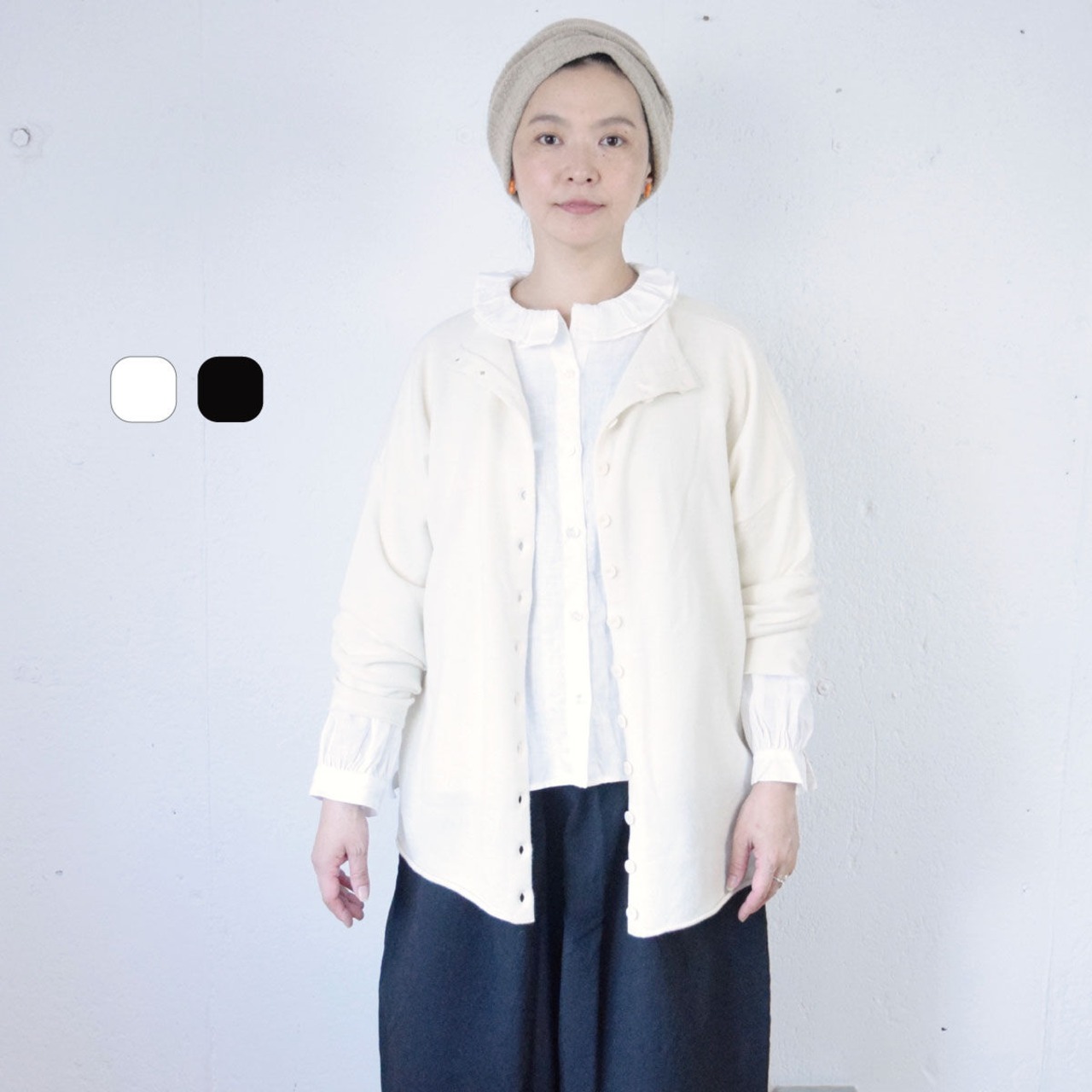 GAUZE#(ガーゼ) ボトルネックニット /カーディガン