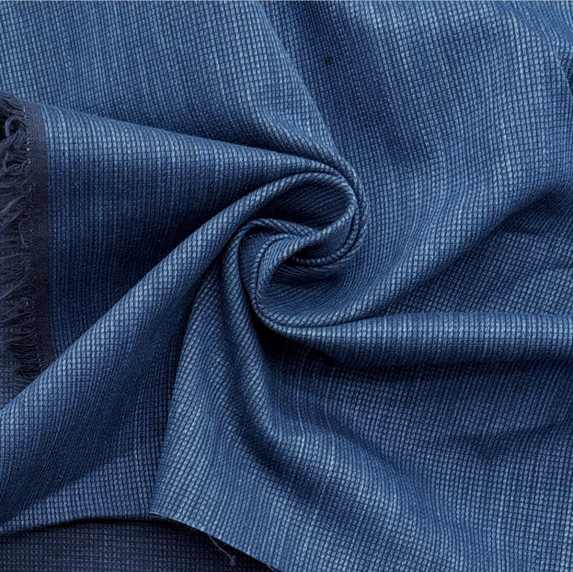 ☆TC745◇4.2m◇綿100%ジャガードデニム生地◇ブルー | rekuredool