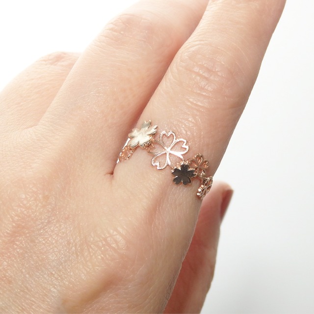 Sakura Blossom *〜桜のリング A〜* (silver×pink gold)