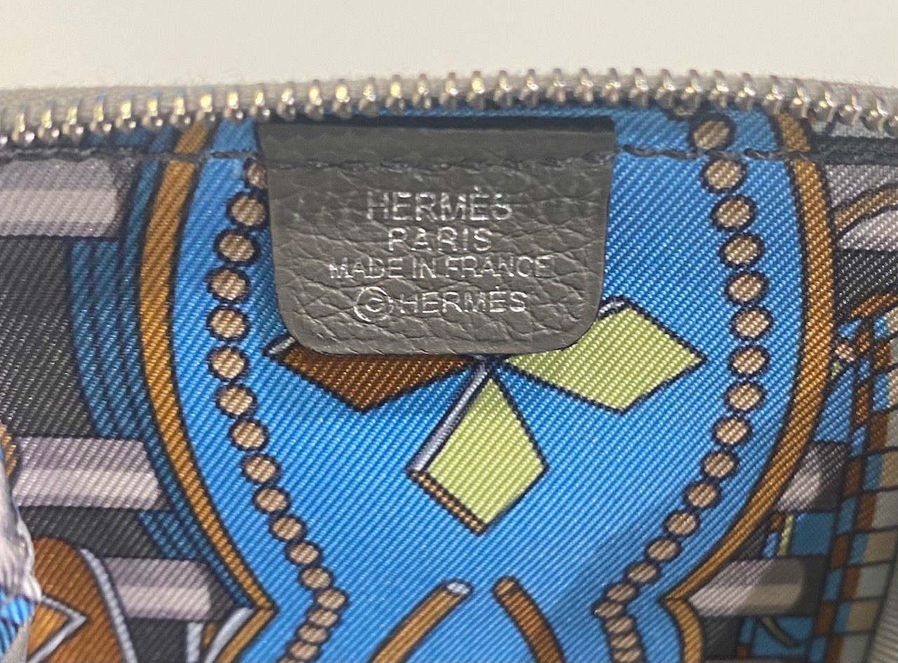 Hermès エルメス アザップシルクインコインケース H085242CK-W GRSMYR /GRSMEYER