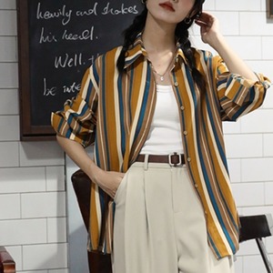 レトロプリントシャツ【G2922】