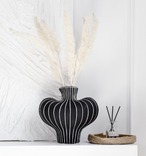 花瓶 クロス型 十字 ユニーク フラワーベース モダン 陶器 装飾 花器 アート ホワイト ブラック インテリア オブジェ