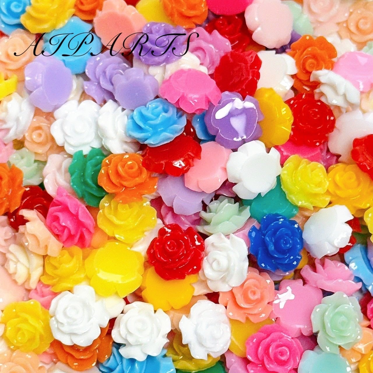 特価レジンパーツぐで猫　りんごチャーム　5連ハート✨薔薇 特価レジンパーツぐで猫 りんごチャーム 5連ハート✨薔薇 送料無料 レジン