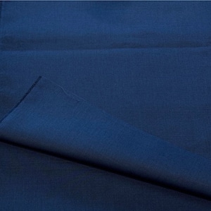 TB602◆2m◆M◆コットンリネン混平織り生地◆ネイビー