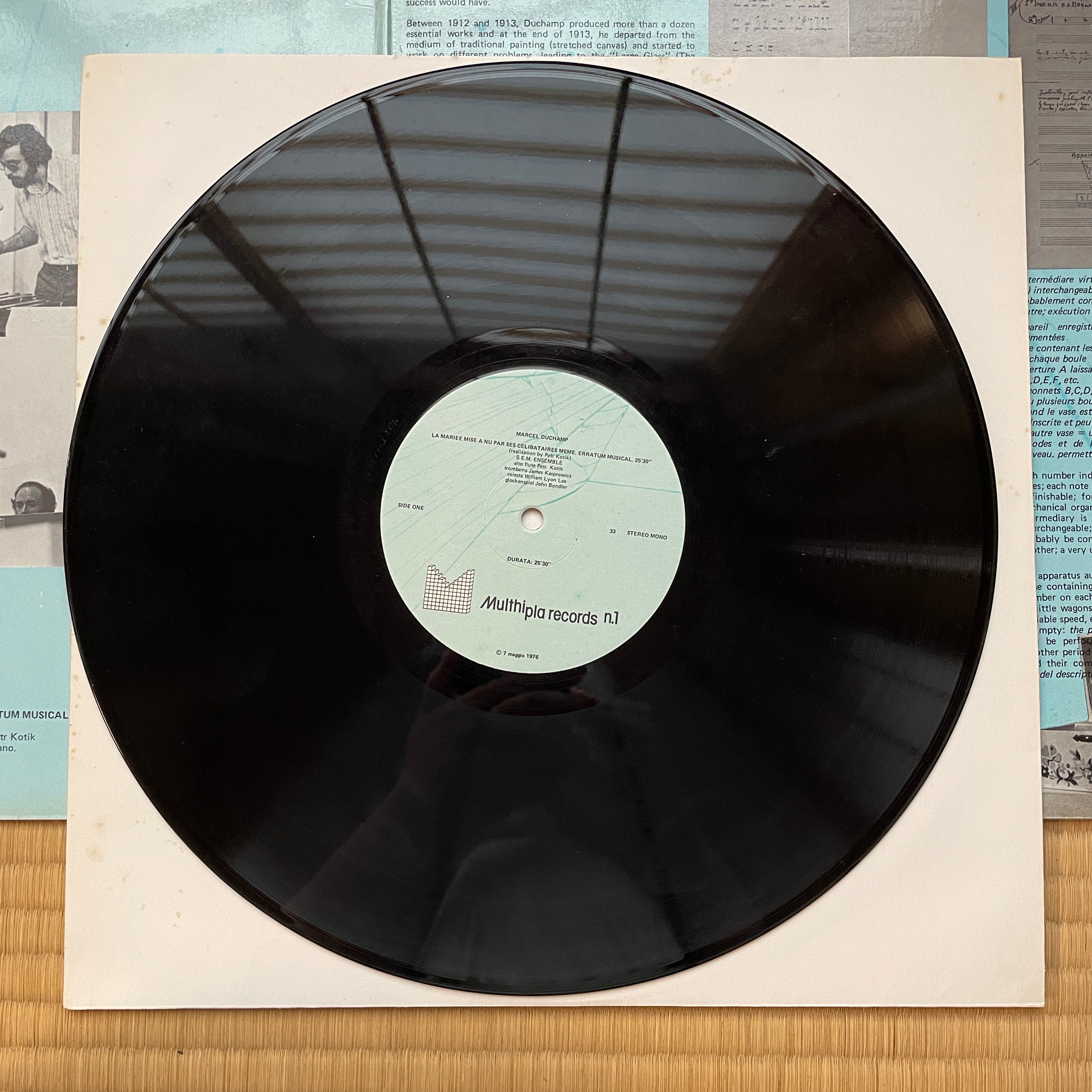 絶版LP輸入盤 中古 LP】マルセル・デュシャン Marcel Duchamp