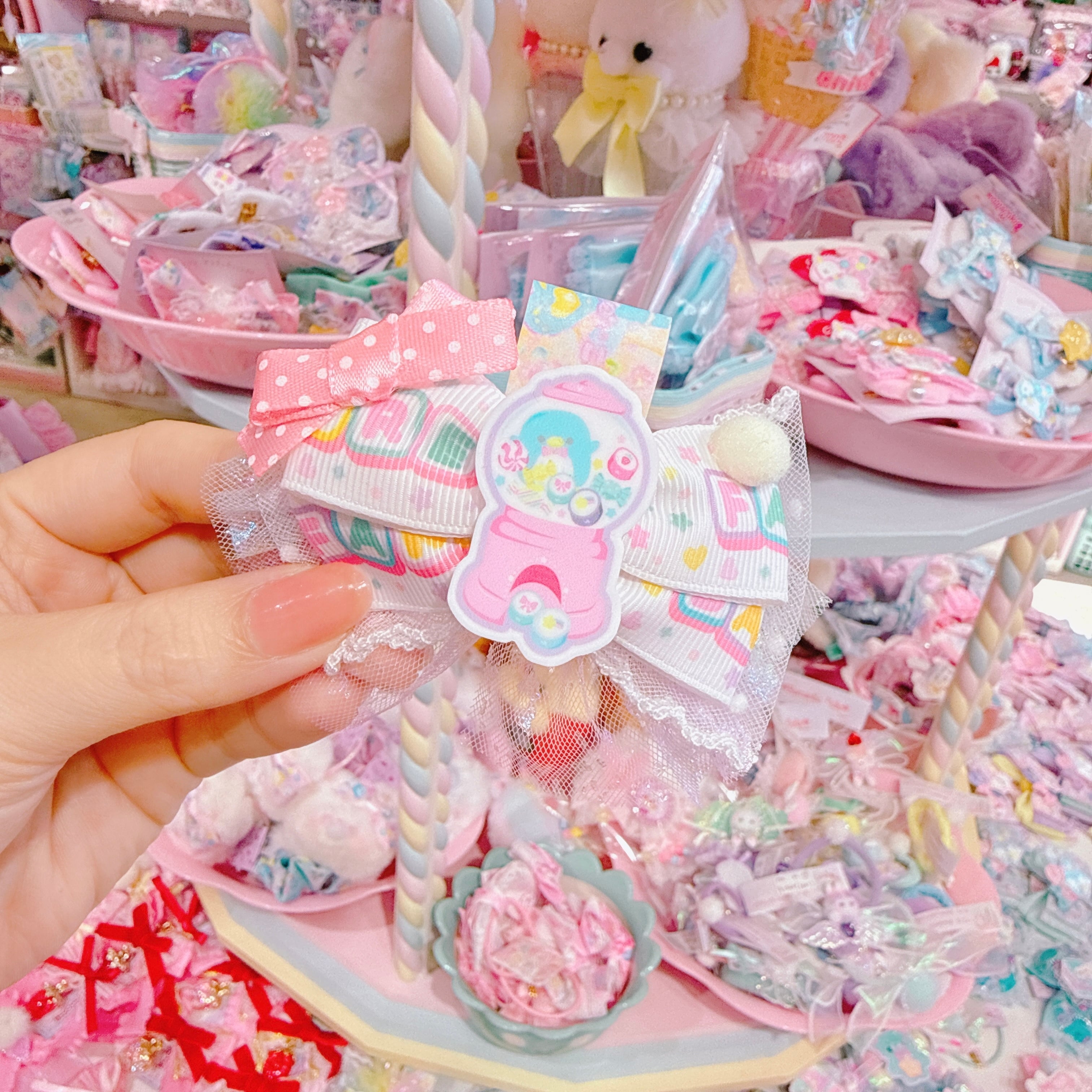 【P6】9-11リボンヘアクリップ