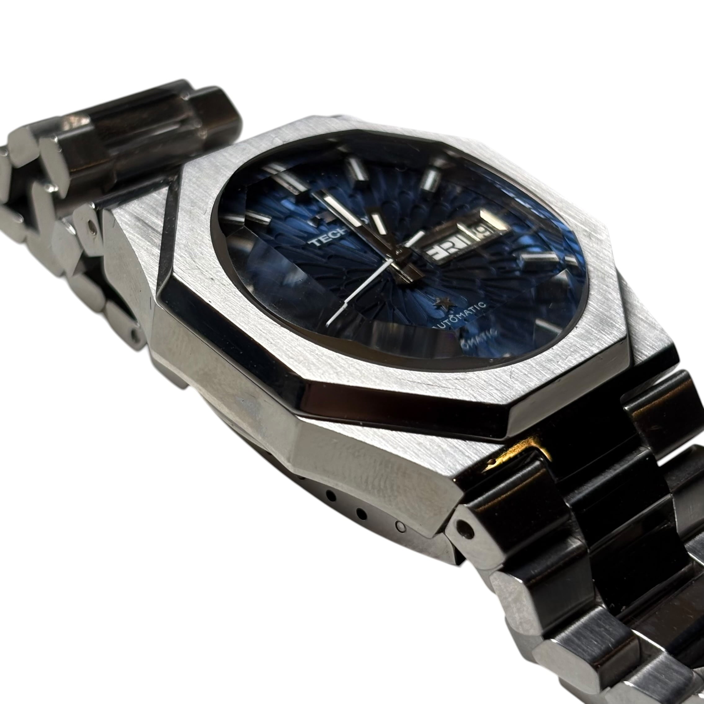 TECHNOS Kaiser 9面カットガラス　腕時計 vintage TECHNOS cut glass automatic watch “Kaiser” “Tigon” | NOIR