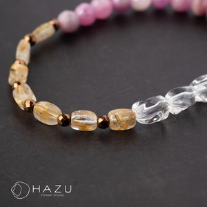 さりげない強さと美しさ［ルビー／ルチルクォーツ／水晶］
