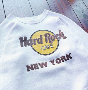 80s  Old〝 Hard Rock CAFE 〟 Print Sweat Made in  U.S.A