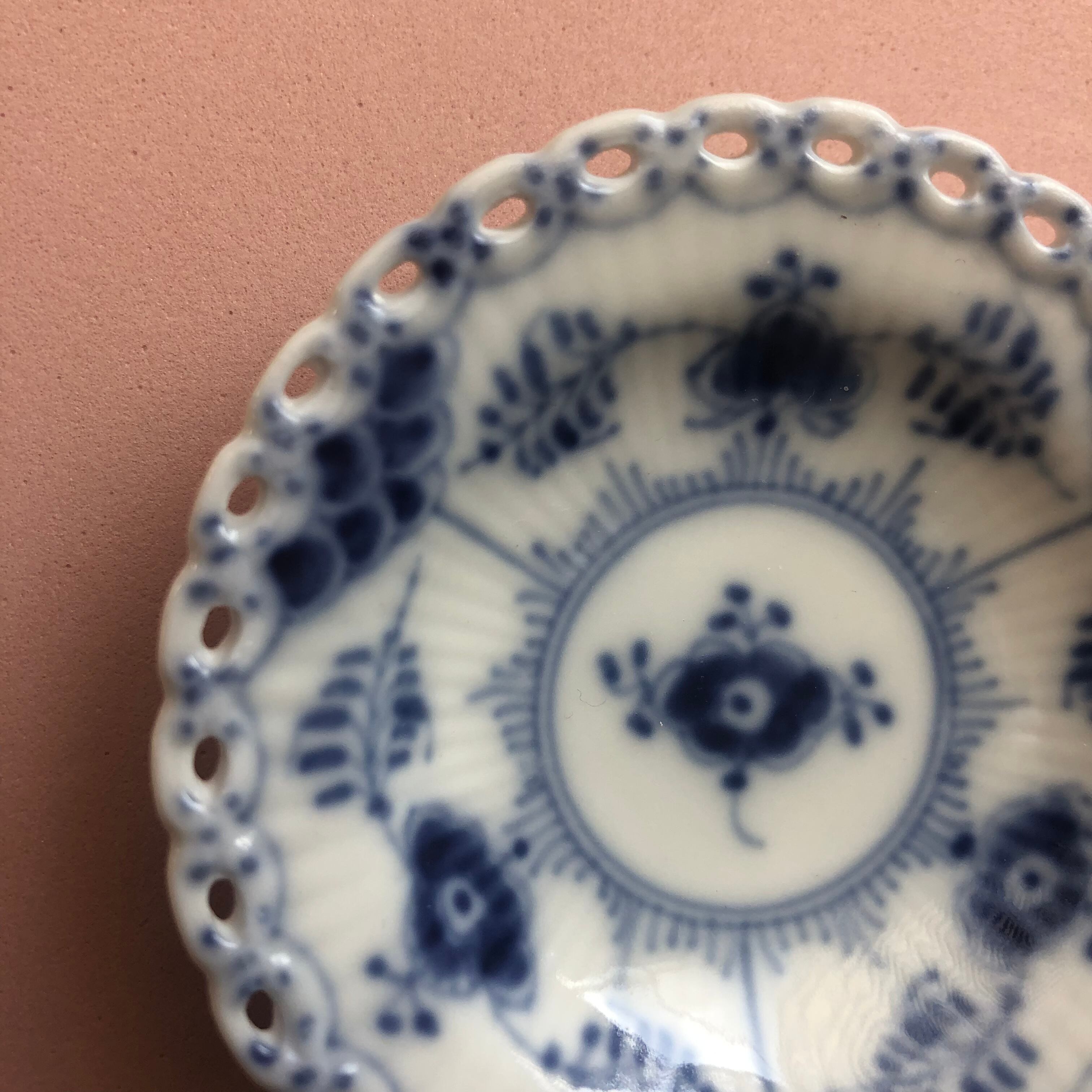 ロイヤルコペンハーゲン ブルーフルーテッドフルレース 豆皿 バター 