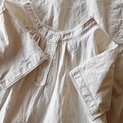 フランス 1900s ダミエのレースとモノグラムとロングワンピースa アンティーク