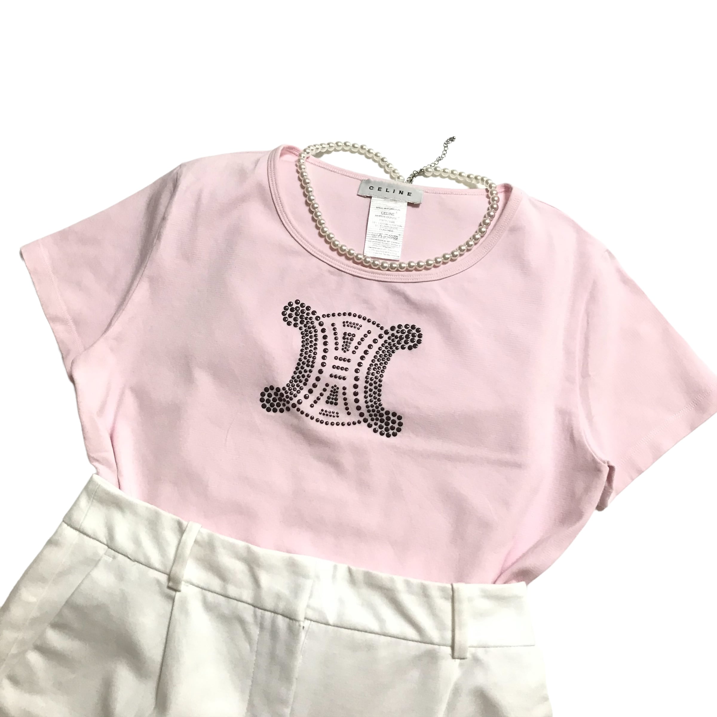 人気品！セリーヌ 素敵Tシャツ 半袖 タグ付き（ピンク） レディース 
