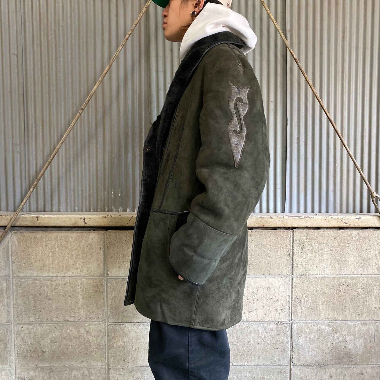 リアルムートンコート レディース企画 メンズL相当 レディースXL相当