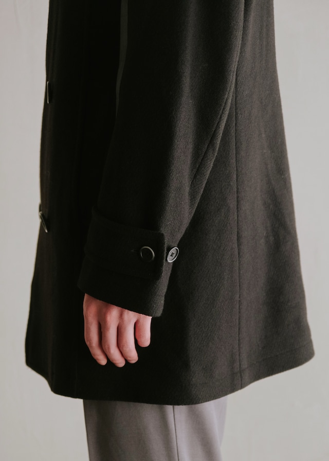 VERSACE Collection 14AW leather patchworks short coat