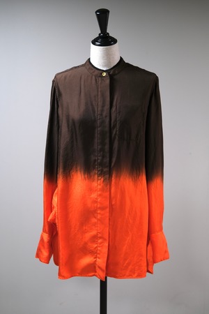 【KOTONA】silk shirt - orange