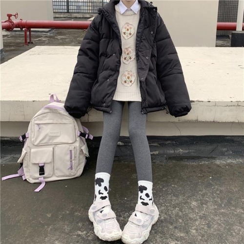 ✞ソリッドカラーフードオーバーサイズブルゾン ジャケット♡カラー 秋冬 ✞ゴスロリ SM ミリ 甘ロリ クラロリ 和ロリ エレガント 黒ロリ 姫ロリ 華ロリ BB-BB79753448131