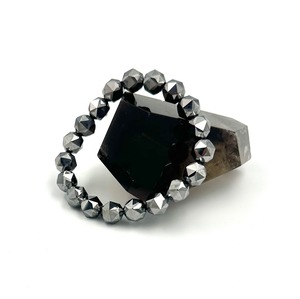 (00504)（内径選べる）テラヘルツ　ミラーボールカット　12mm 　ブレスレット　天然石　パワーストーン　健康グッズ　肩こり
