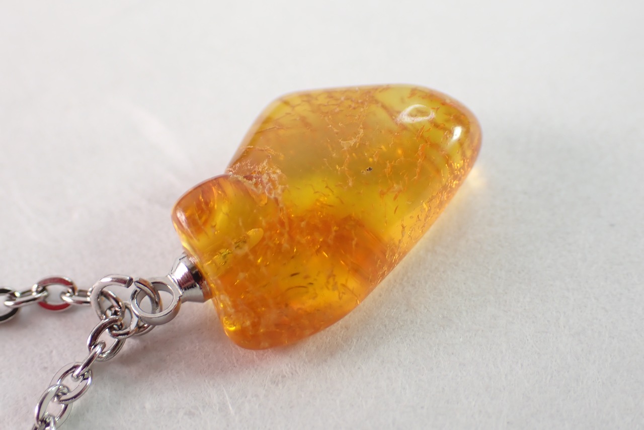 アンバーネックレス　 [D11‐226]