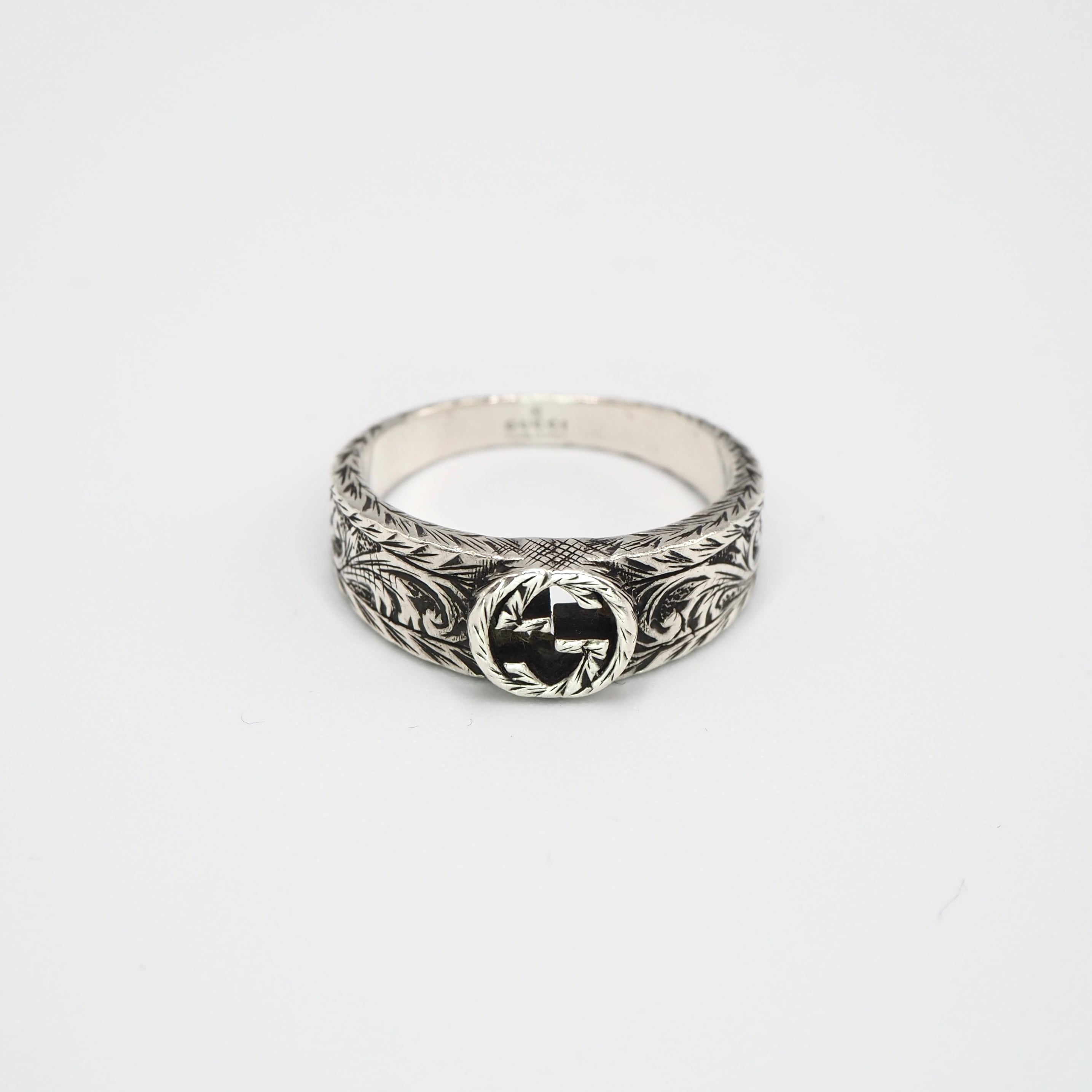 GUCCI 約23号 インターロッキングアラベリスクリング シルバー925 グッチ