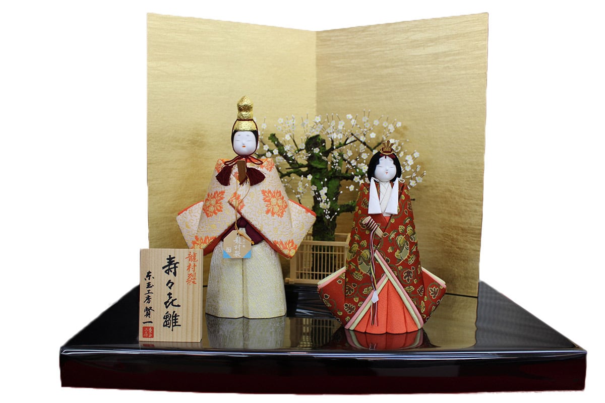 雛人形 木目込み 賢一「寿々喜雛」祥 龍村裂 再入荷 | SHIMADA DOLL