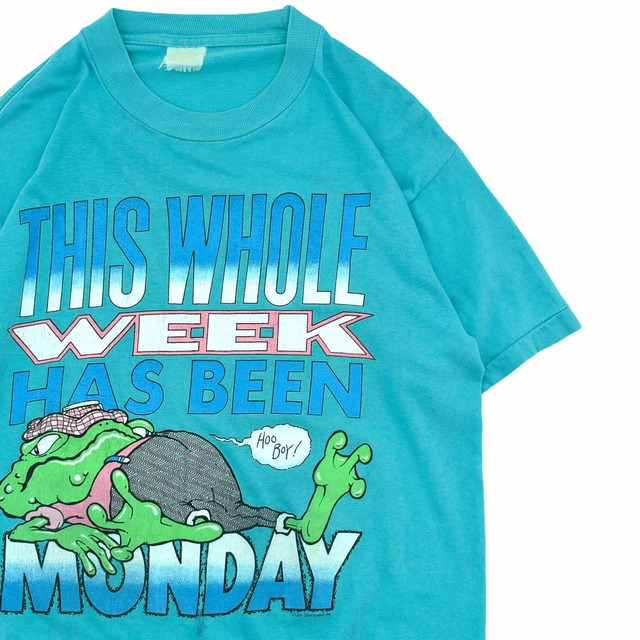 80's SUN SPORTSWEAR funny print T-shirt