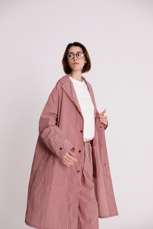 319 WORKERS COAT　MINI RED