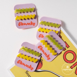 «再入荷» Chunks Allie Clips lemon/lime 2P SET チャンクス クリップ ヘアピン