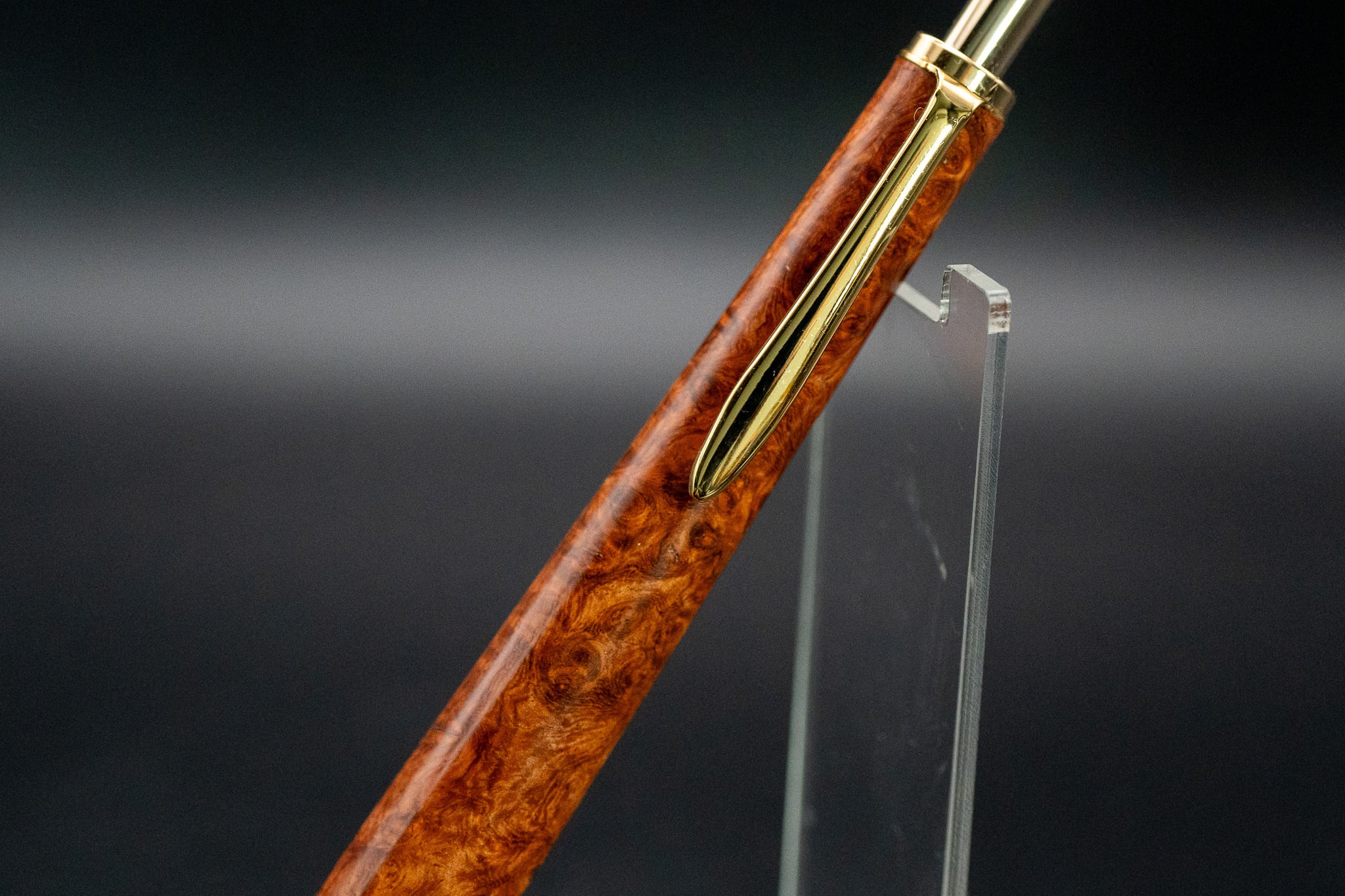 【朱色の銘木】 花梨瘤杢 特上 gold MP