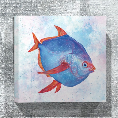 【ファブリックパネル／30×30cm】アカマンボウ