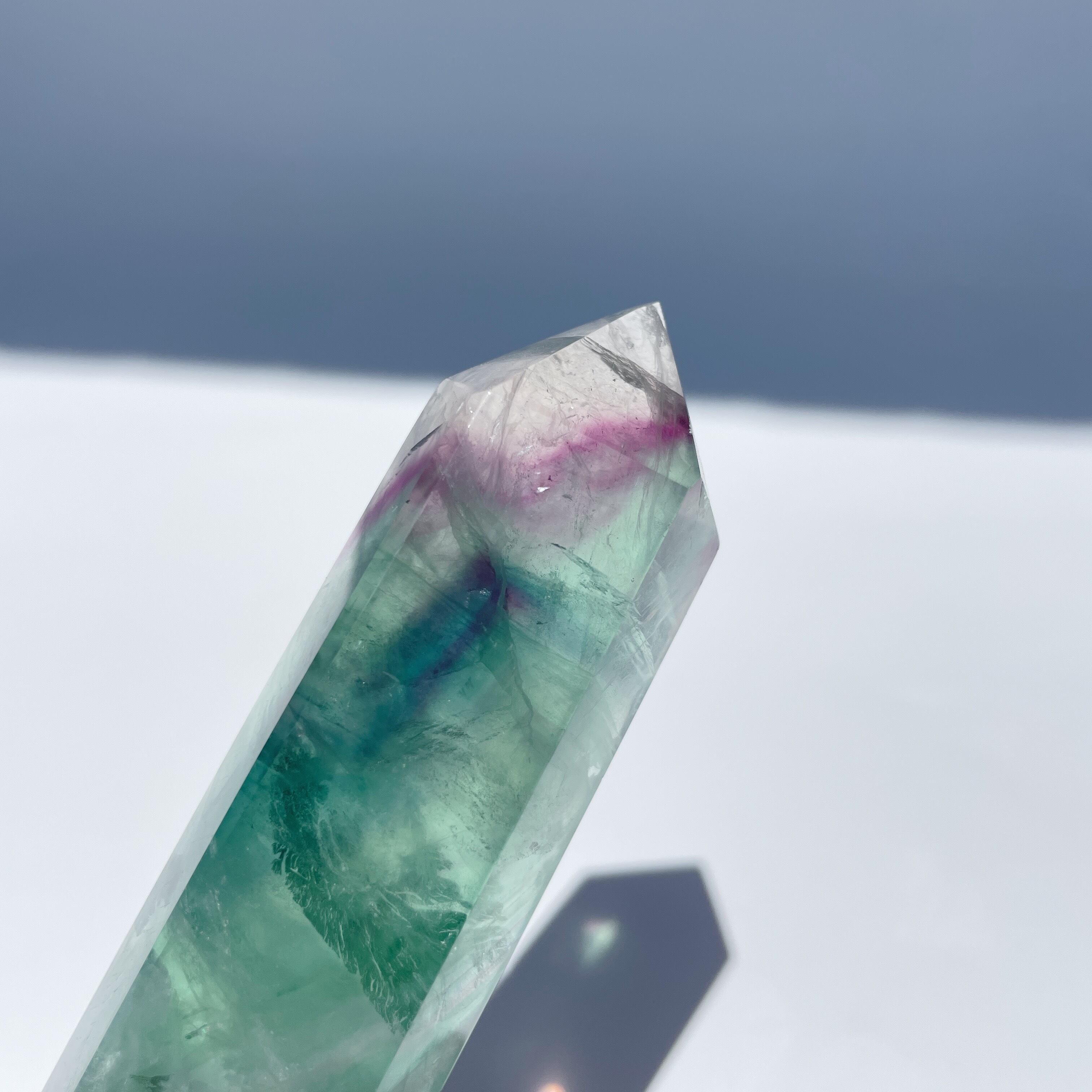 4.フローライト♡タワー♡フローライトタワー♡天然石♡クリスタル♡受検お守りに♡ 高品質】 フローライト タワー A | ホシノカケラ STONE/AROMA/ART