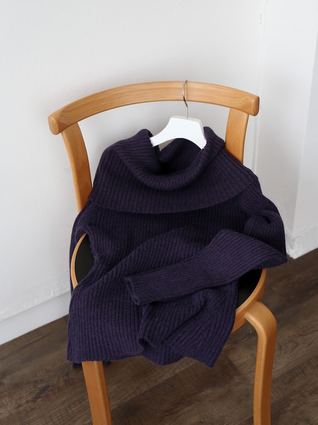 2way folding knit（purple）