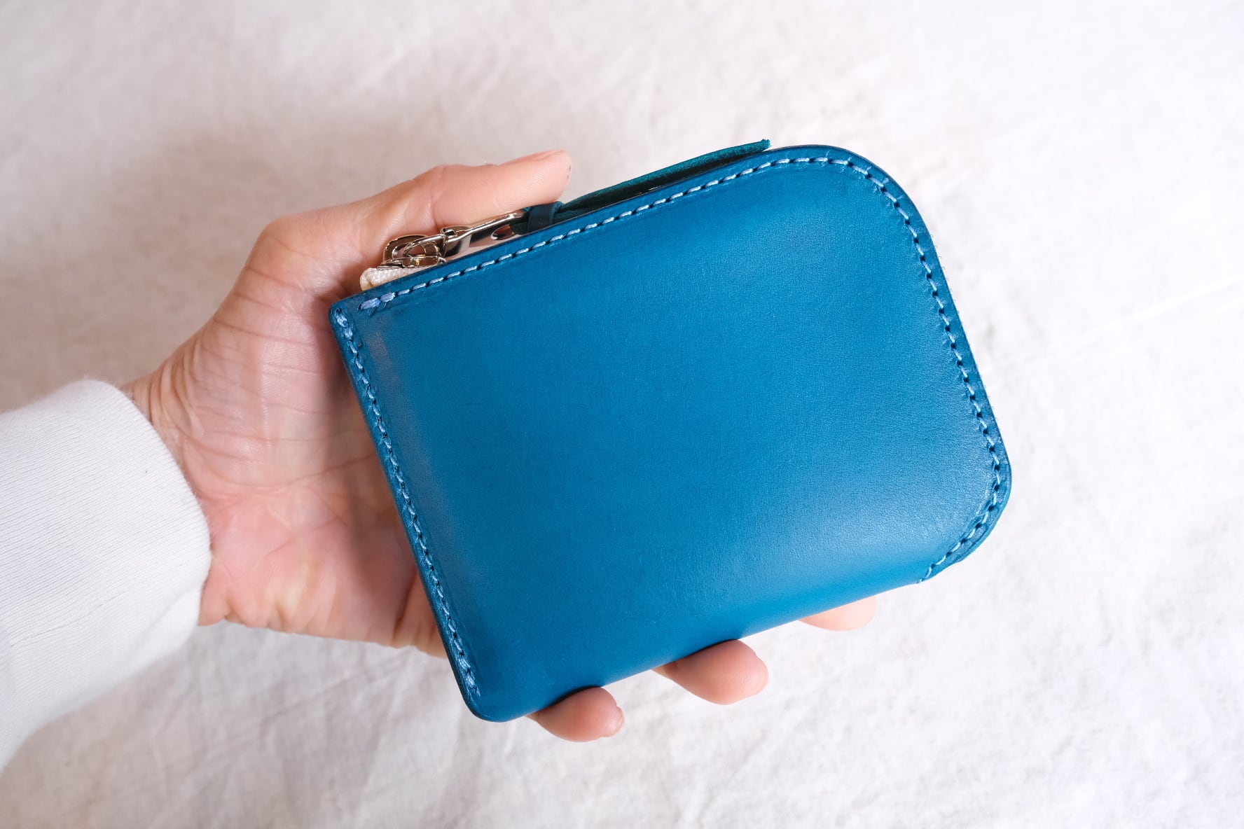 《即納》zip wallet【cerulean blue】