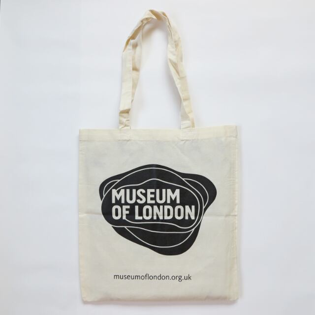 Mol Logo ロンドン博物館 エコバッグ トートバッグ 英国発エコバッグ トートバッグの店 Robin Peony