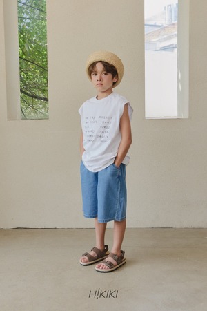 [H!KIKI] Over Sleeveless Tee / [하이키키] 오버나시티