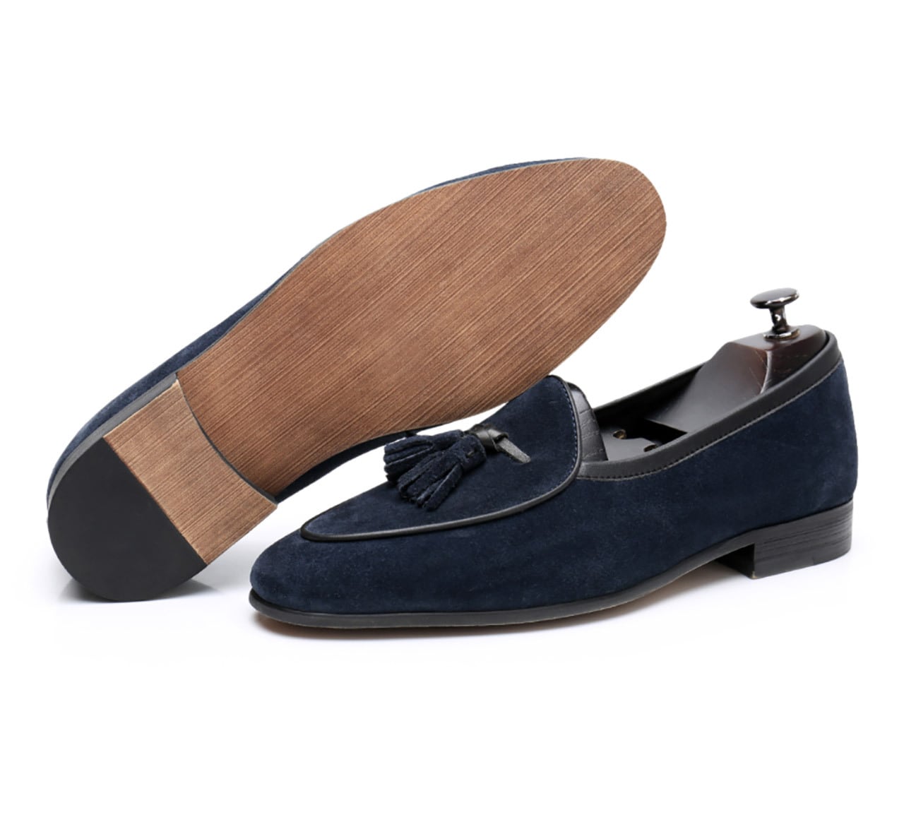 イタリア・ナポリ製スエードタッセルローファー イタリア・ナポリ製スエードタッセルローファー イタリア・ナポリ製