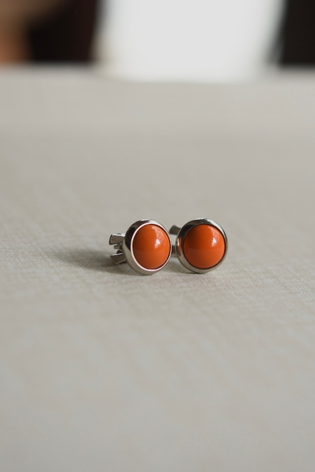 IORI/"HERMES" pierced earring/Eclipse round