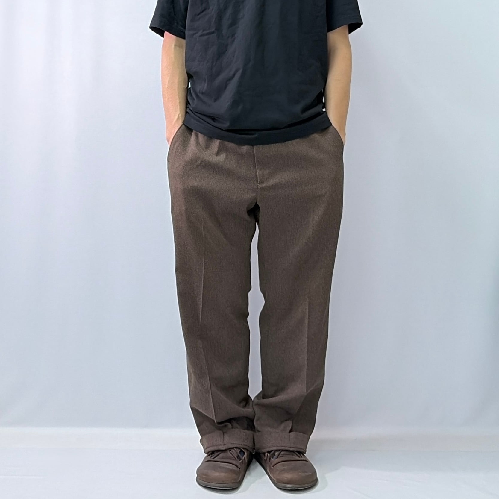 70s 80s LEVIS リーバイス アクションスラックス パンツ ブラウン 茶色