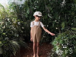 【jejeunosity】ベリーショートオーバーオール サロペット ブラウン 90〜120cm 240520