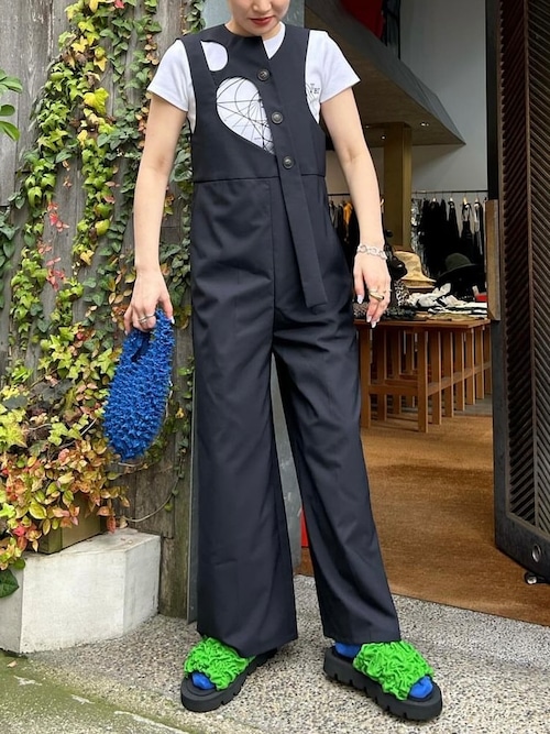 【24SS】ENFOLD エンフォルド / ASYMMETRY OVERALLS