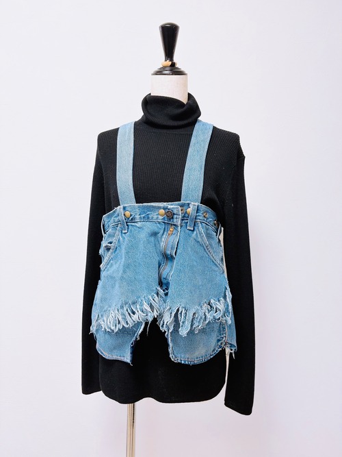 Denim 2way bustier ウエスト最大94cmデッキーズ
