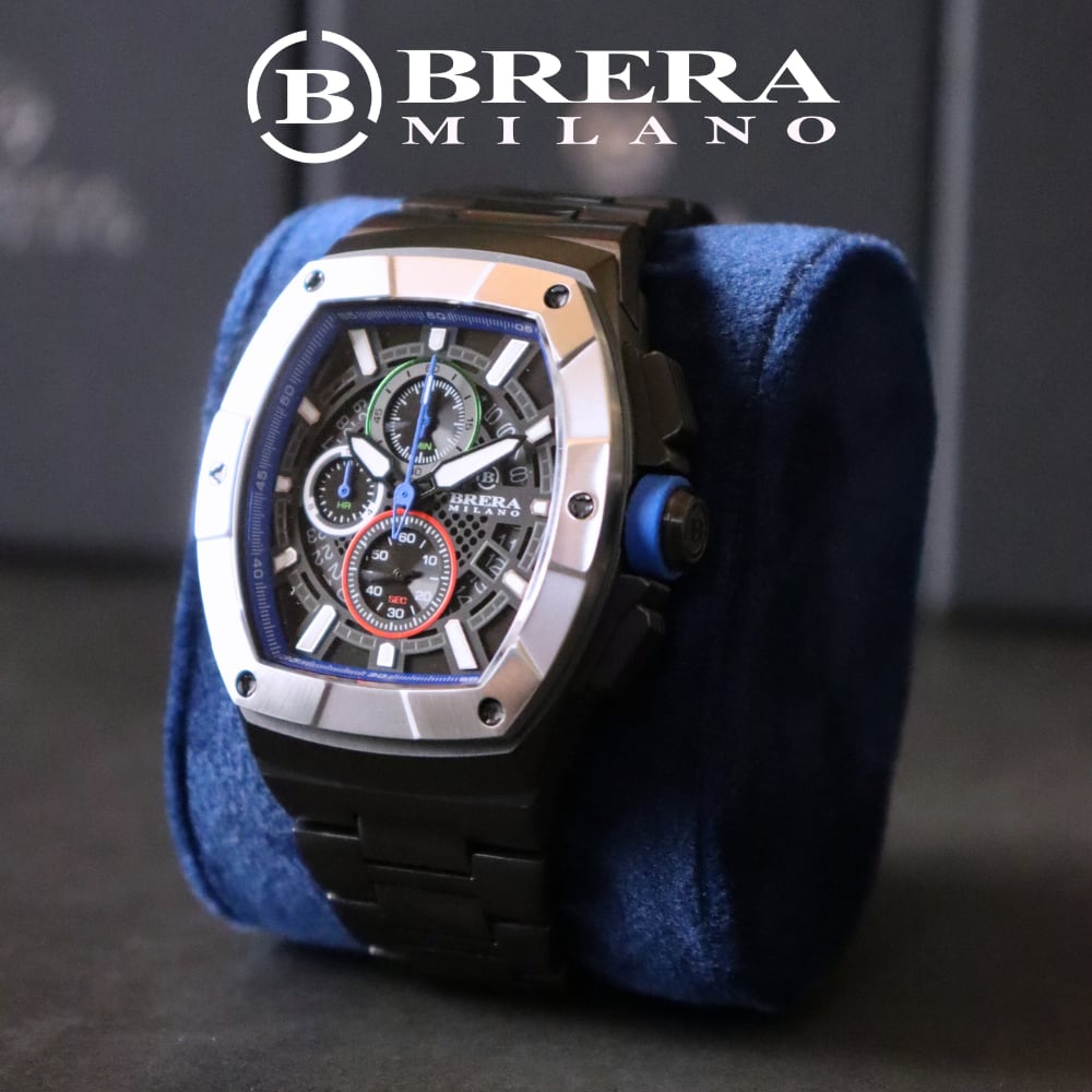 BRERA MILANO SUPERSPORTIVO TONNEAU QUARTZ CHRONOGRAPH