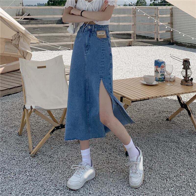 ウェストスタンダードスカート サマー薄手Aラインロング レトロ 夏物 YY-ファッション99314691395