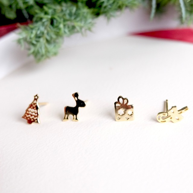 12.5(金) 発売✳︎Silver925 Christmas Pierce 4点セット