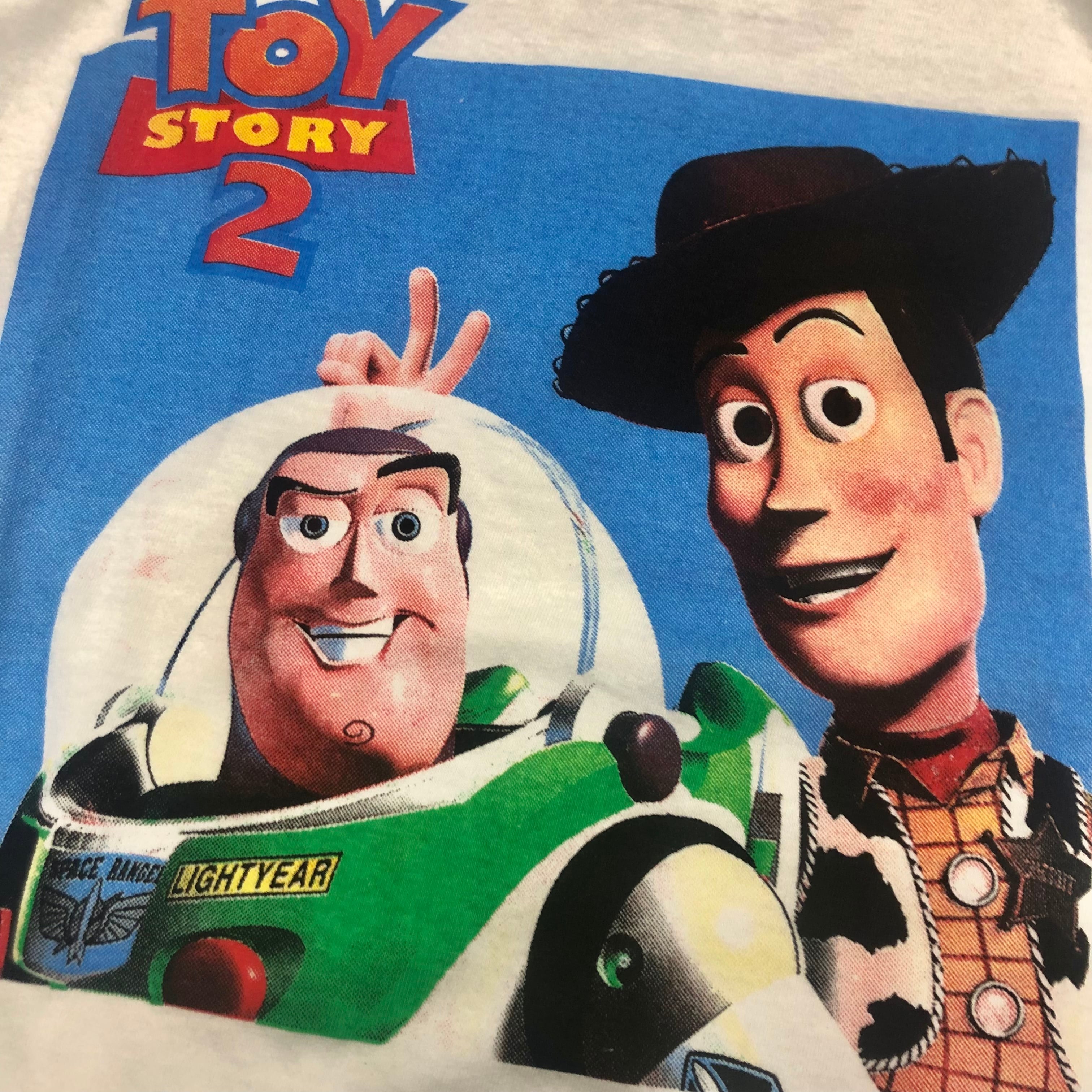TOY STORY2/BUZZ LIGHTYEAR＆Woody Tee/USA製/L/WILD OATS/バズライト