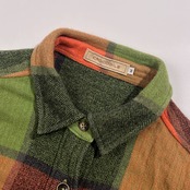 Crocodile クロコダイル ブロックチェック ヘリンボーン 長袖 ワークシャツ ネルシャツ M /マルチカラー レディース