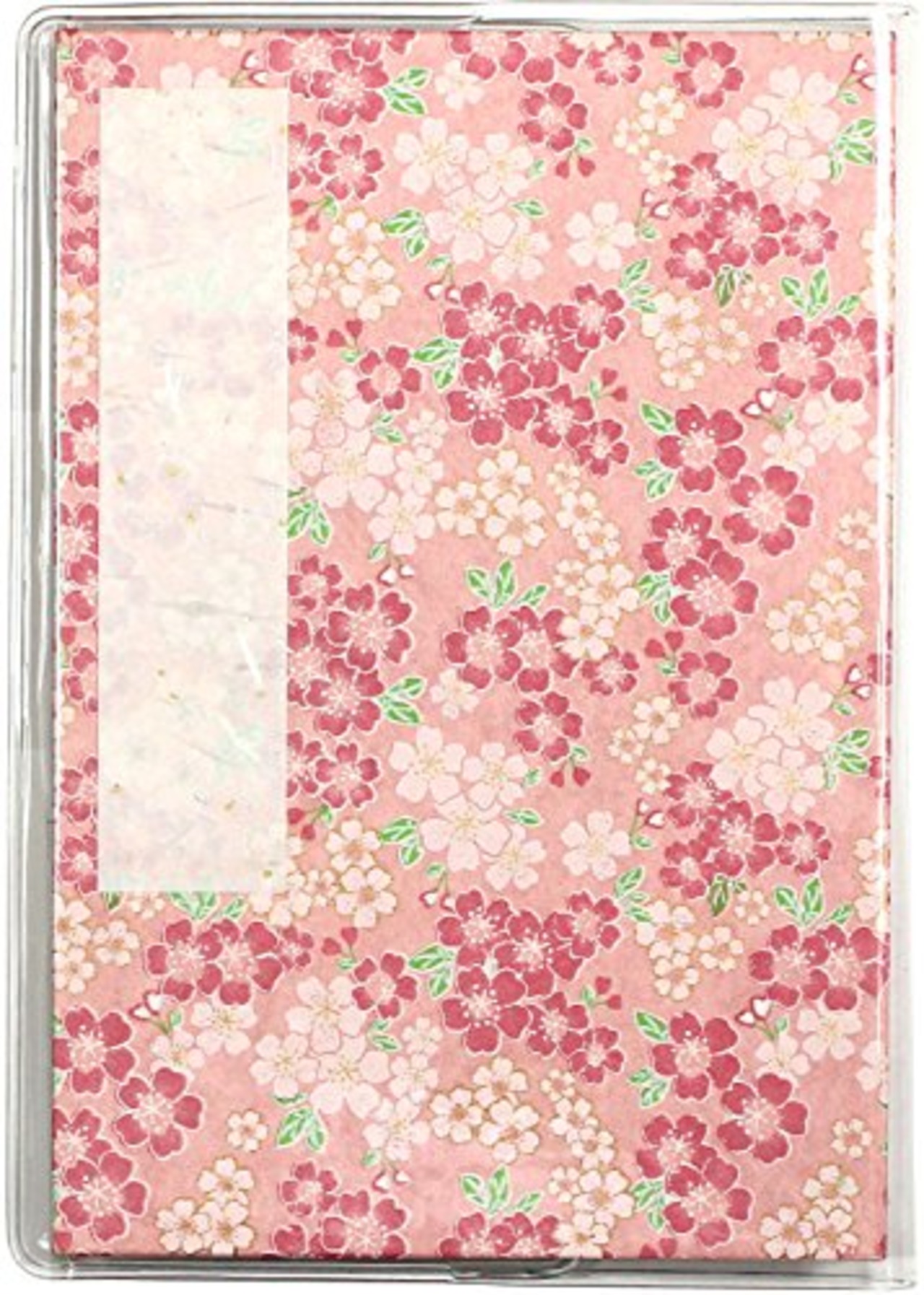 御朱印帳 集印帳 友禅柄 4054-1 カバー付き 160×109mm 蛇腹式 24折 M002-030