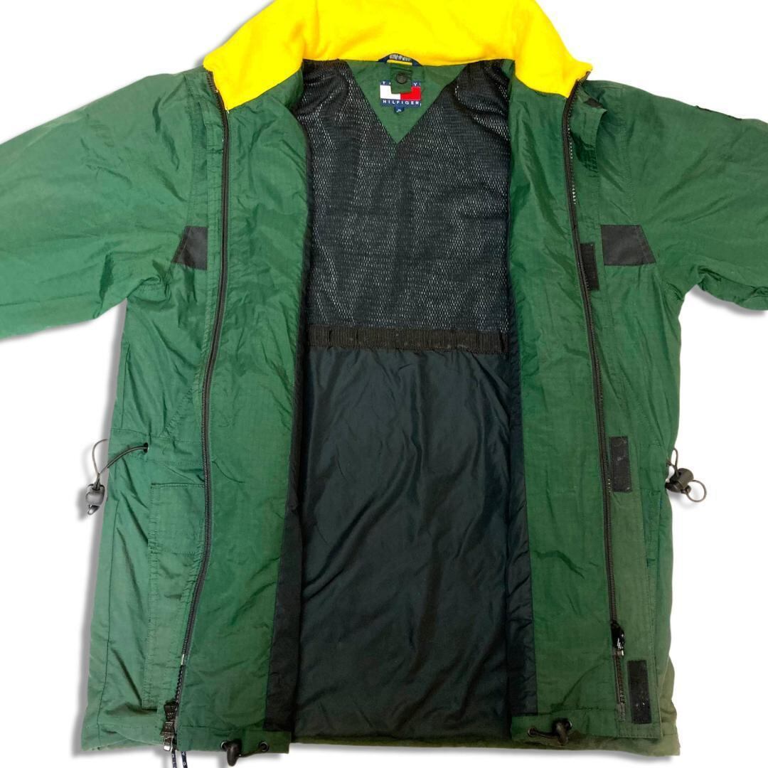 90s トミーヒルフィガー マウンテンパーカー グリーン M Tommy 90s トミーヒルフィガー マウンテンパーカー グリーン M Tommy