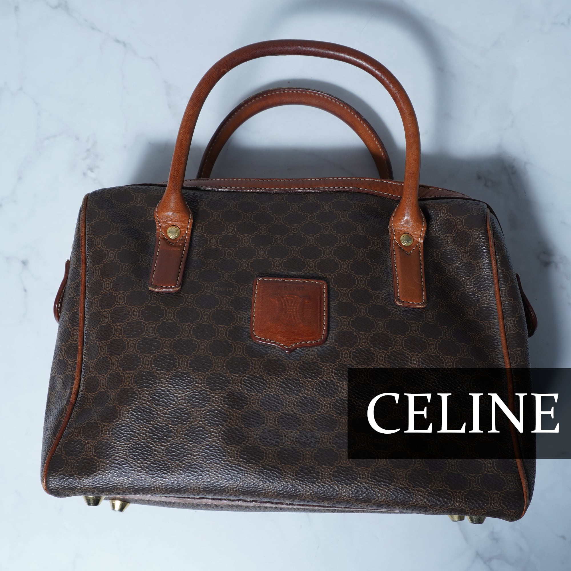 CELINE セリーヌ トリオンフ ロゴ ハンドバッグ トート セリーヌ 