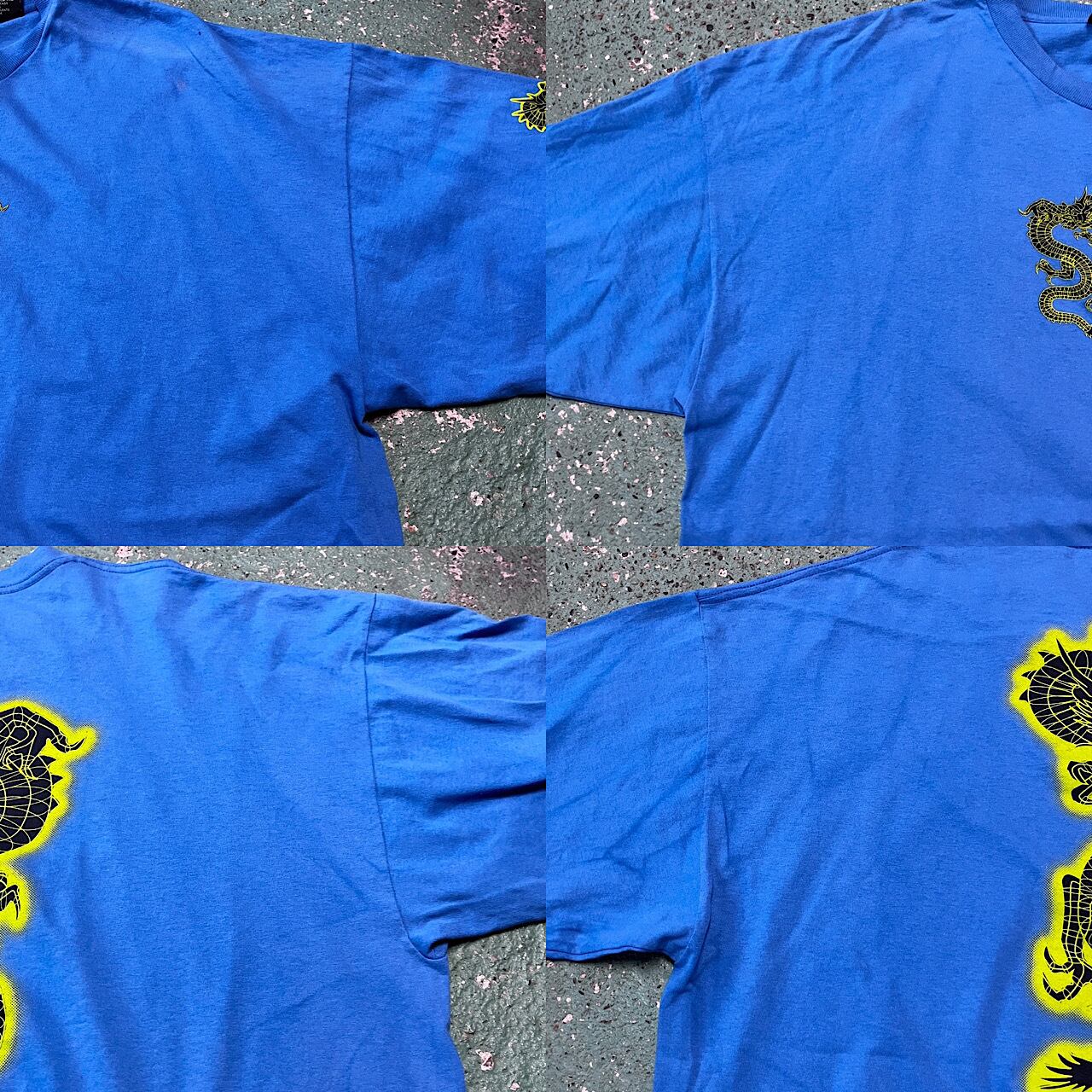 ビッグサイズ 00年代 no boundaries 龍 両面プリント Tシャツ メンズ