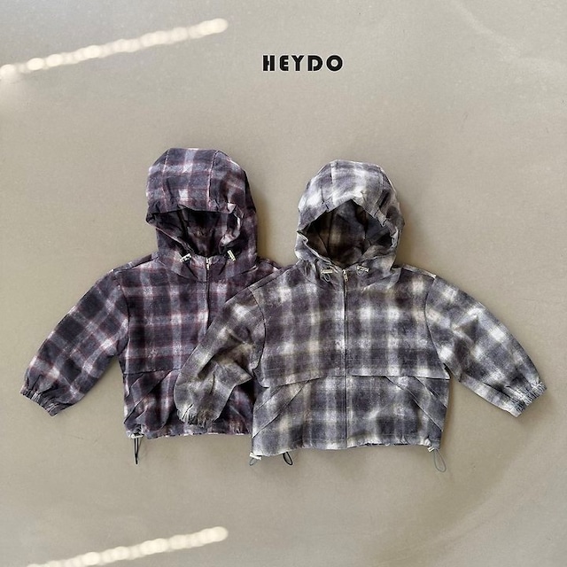 【取寄】heydo|vintage check windbreaker|ヴィンテージチェックウィンドブレーカー|S-JL|kids&jr|26 autumn